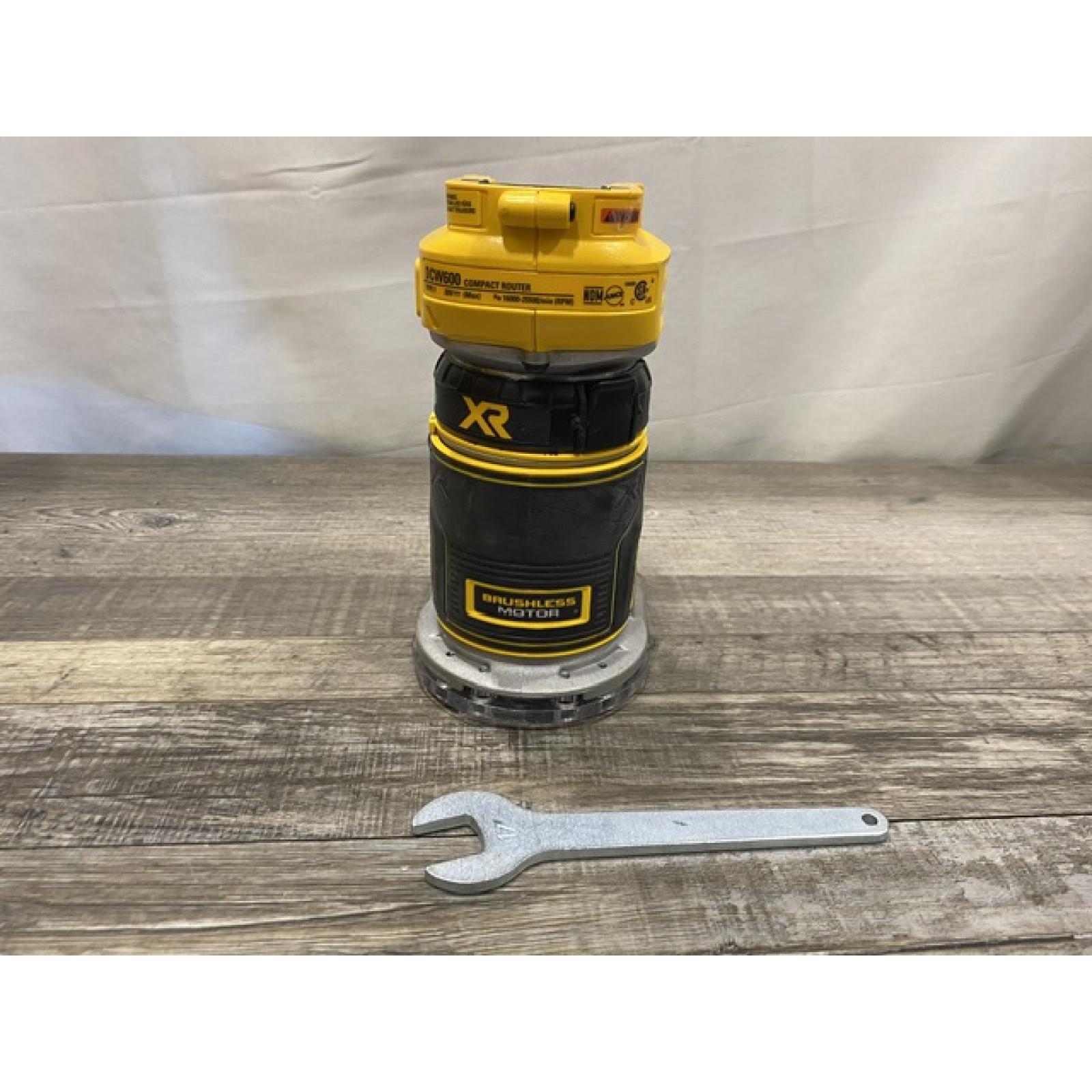 AS-IS DEWALT 20V MAX XR Cordless Brushless Fixed Base Compact Router (Tool Only)