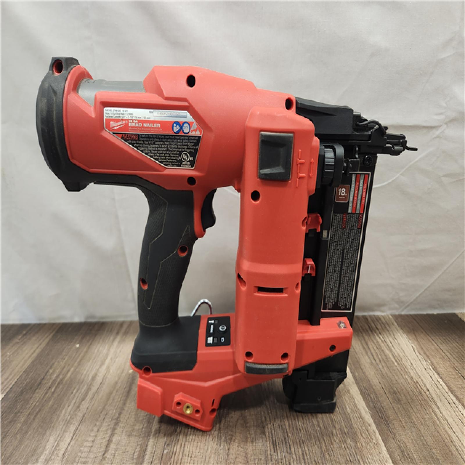 AS-IS- Milwaukee M18 FUEL 18 Gauge Brad Nailer (TOOL ONLY)