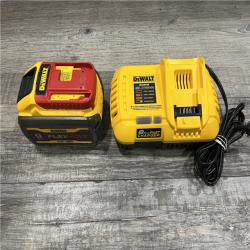 AS-IS DEWALT 20V/60V MAX FLEXVOLT Lithium-Ion 9.0Ah Battery and Charger Starter Kit