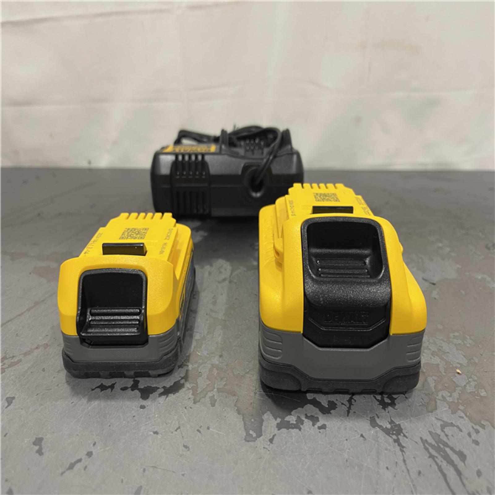 AS-IS- DeWalt 20V MAX POWERSTACK Lithium-Ion 1.7Ah and 5Ah Battery and Charger Starter Kit