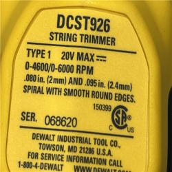 AS-IS DEWALT 20V MAX 14 in. Brushless Cordless Battery Powered Foldable String Trimmer Kit