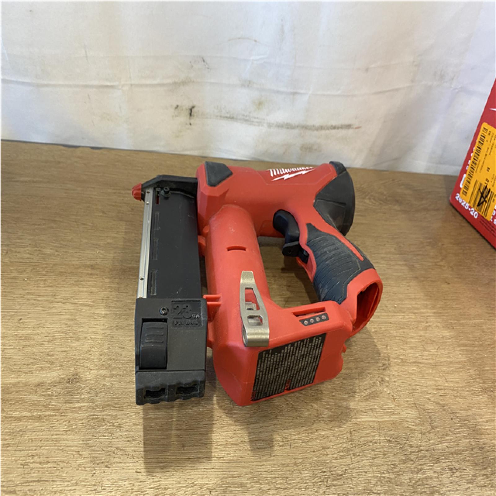 AS-IS Milwaukee 12-Volt 23-Gauge Lithium-Ion Cordless Pin Nailer (Tool-Only)