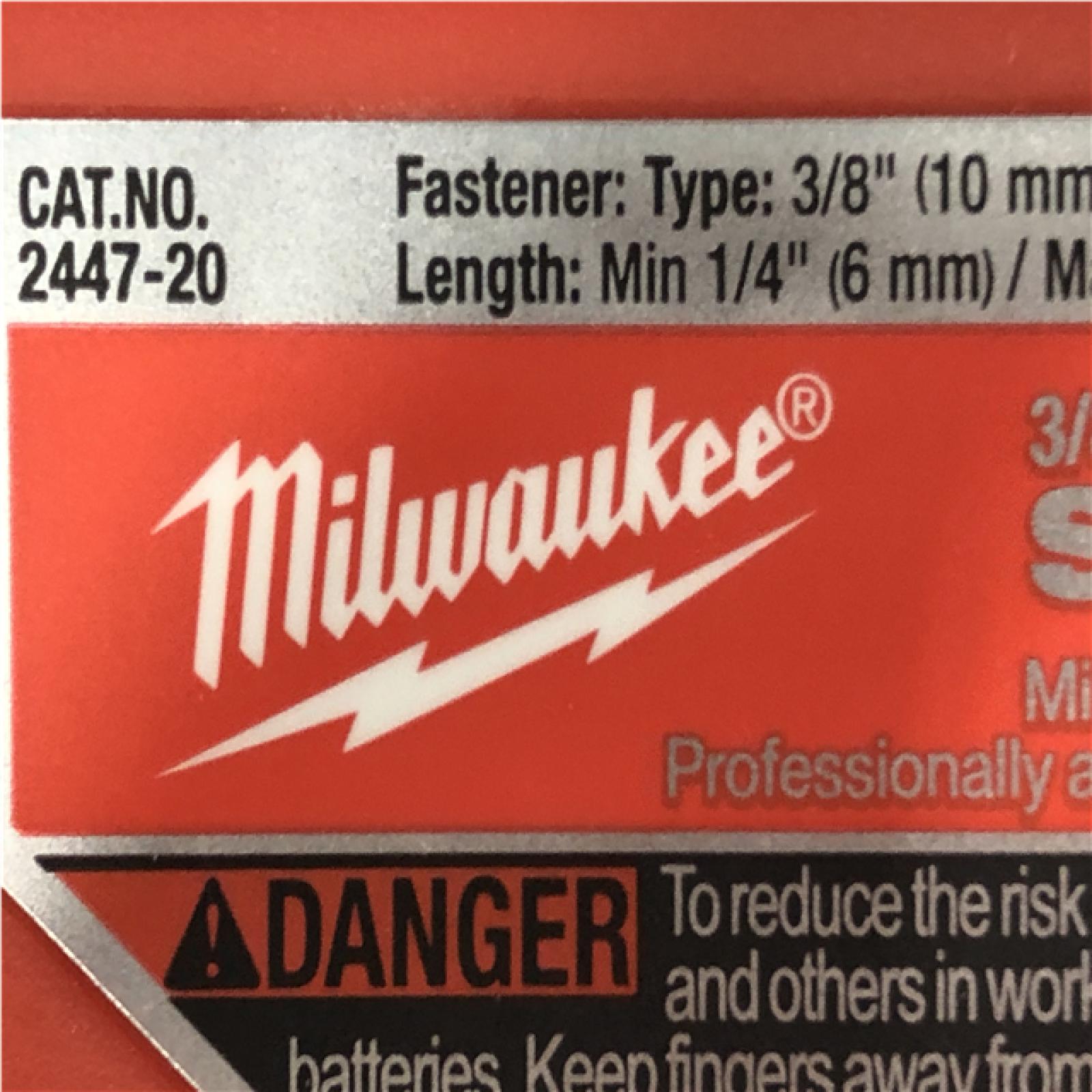 AS-IS Milwaukee 12-Volt Lithium-Ion Cordless 3/8 in. Crown Stapler (Tool-Only)