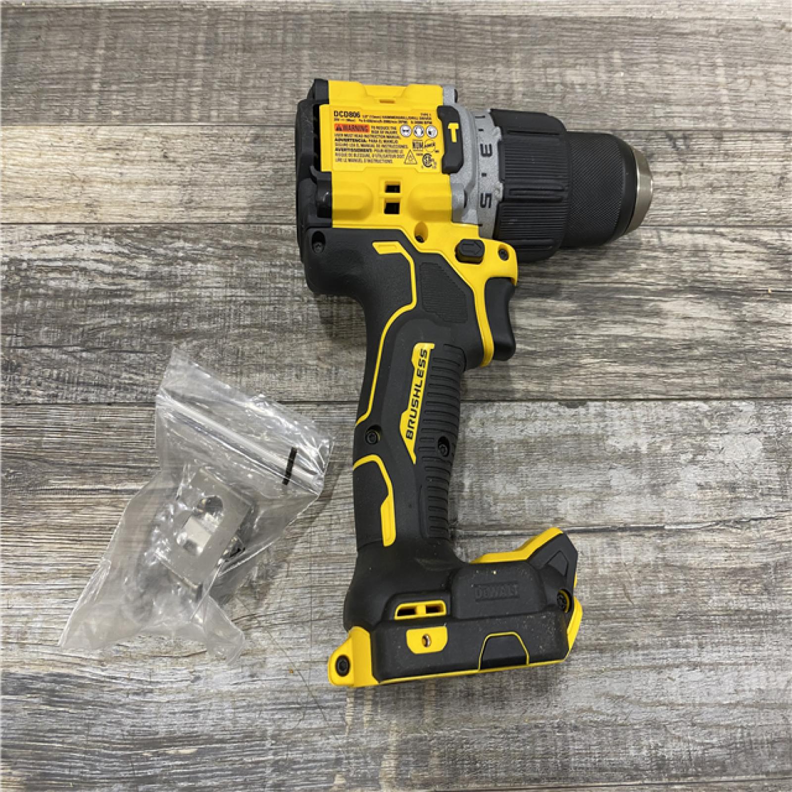 AS-IS DEWALT 20V XR Brushless Cordless 1/2 in. Hammer Drill (Tool-Only)