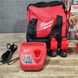 HOUSTON LOCATION - AS-IS Milwaukee 12V Lithium-Ion Brushless Cordless Subcompact Drill and Impact Driver Kit