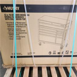 Phoenix NEW Husky Modular Tool Storage 52 in. W x 20 in. D Standard Duty Black Mobile Workbench Cabinet (SEALED)