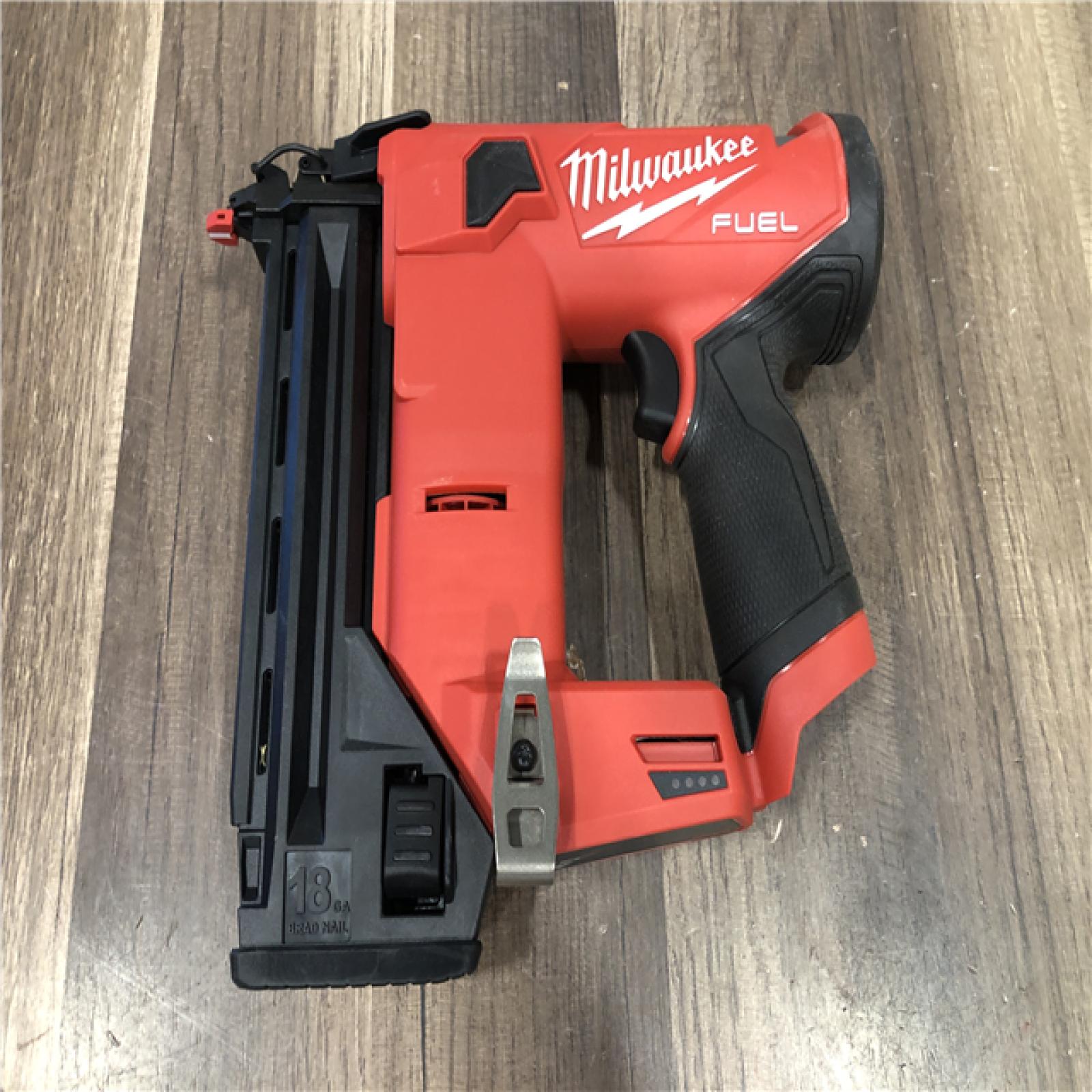 AS-IS Milwaukee FUEL 12-Volt Lithium-Ion Brushless Cordless 18-Gauge 1-1/2 in. Compact Brad Nailer (Tool Only)