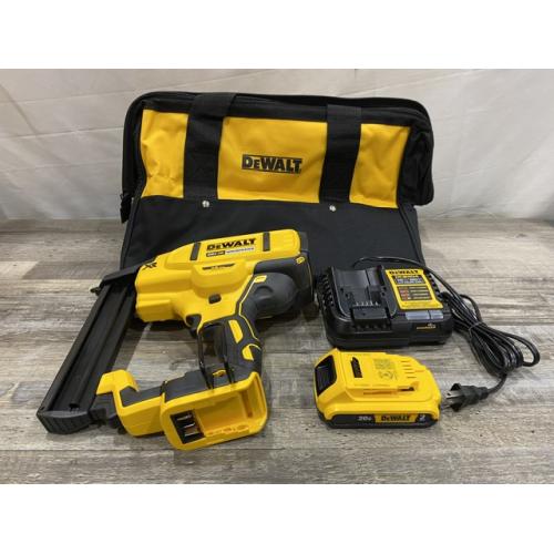 AS-IS DEWALT 20V MAX XR Lithium-Ion Cordless 18-Gauge Narrow Crown Stapler Kit