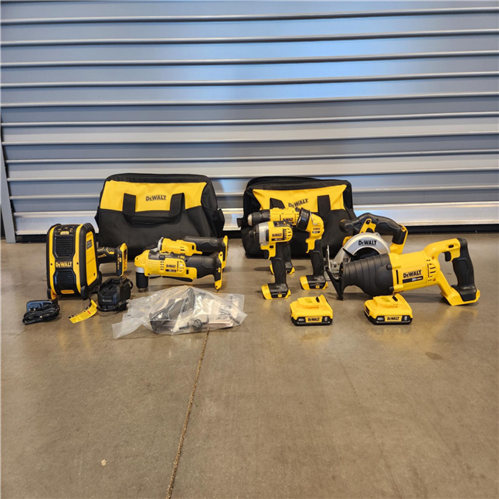 AS-IS- DEWALT 20V MAX Lithium-Ion Cordless 9-Tool Combo Kit