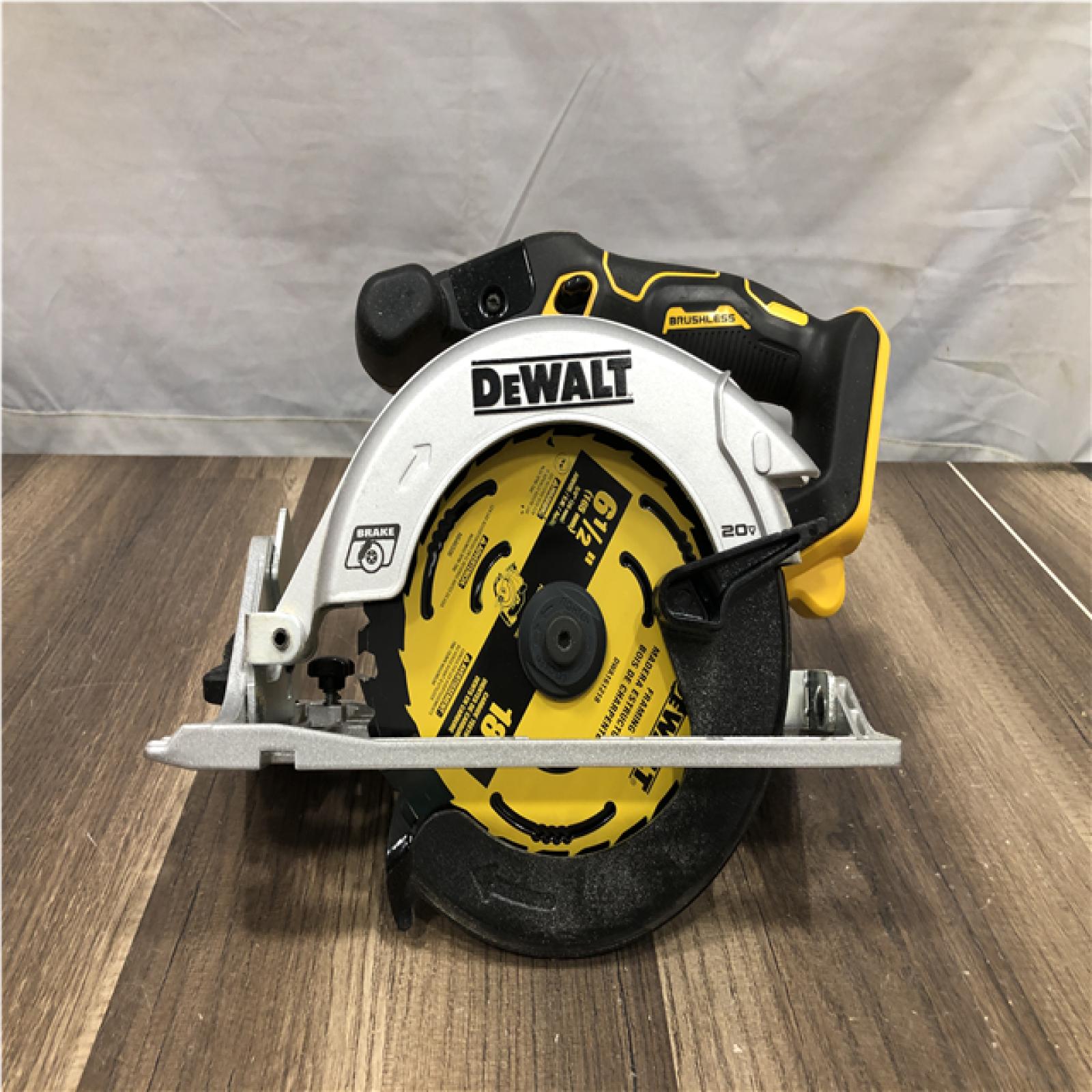 AS-IS DEWALT 20V MAX Cordless Brushless 6-1/2 in. Sidewinder Style Circular Saw (Tool Only)