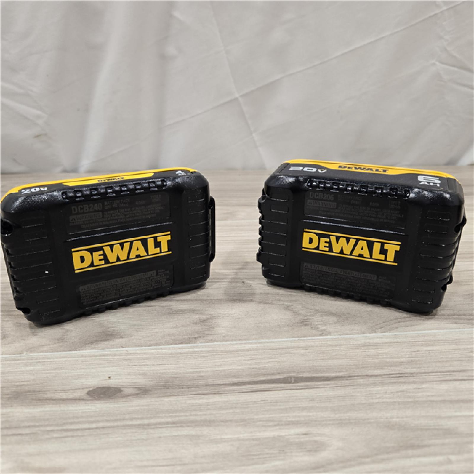 AS-IS DEWALT 20V MAX Lithium-Ion 6.0Ah and 4.0Ah Battery and Charger Starter Kit