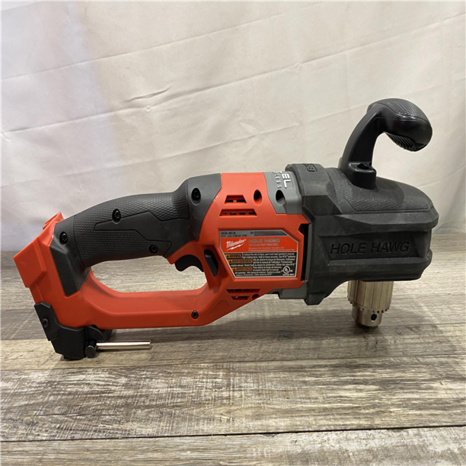 AS-IS Milwaukee FUEL GEN II 18V Lithium-Ion Brushless Cordless 1/2 in. Hole Hawg Right Angle Drill (Tool-Only)