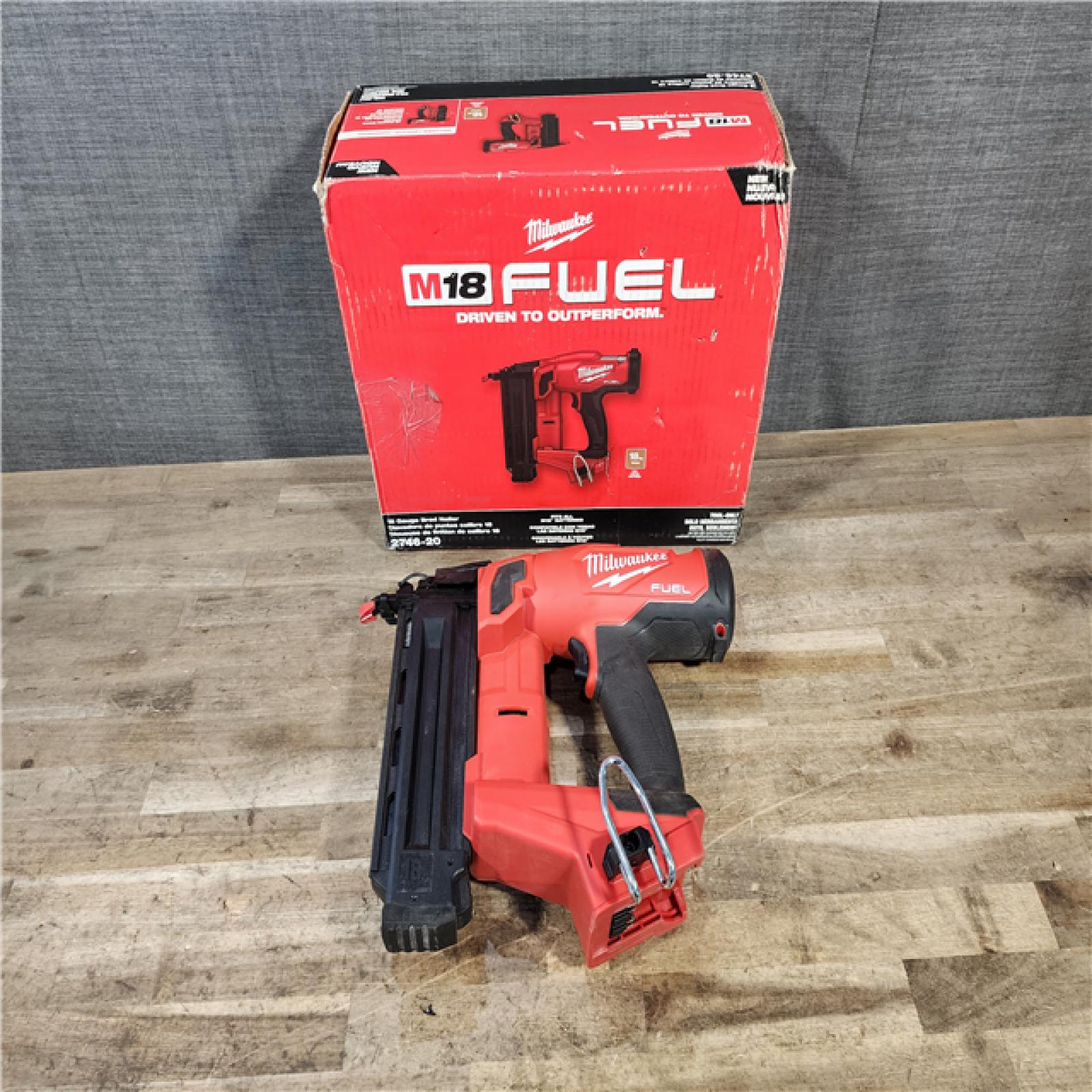 HOUSTON LOCATION - AS-IS Milwaukee  FUEL 18-Volt Lithium-Ion Brushless Cordless Gen II 18-Gauge Brad Nailer (Tool-Only)