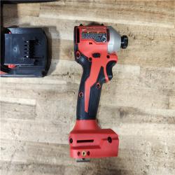 HOUSTON LOCATION - AS - IS Milwaukee 18-Volt Lithium-Ion Compact Brushless Cordless 1/4 in. Impact Driver Kit
