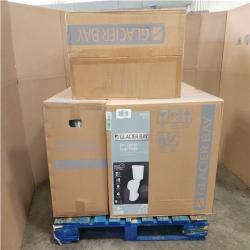 Phoenix NEW Glacier Bay 12 in. Rough In 2-Piece 1.0 GPF/1.28 GPF Dual Flush Elongated Toilet in White, Seat Included Pallet of 4