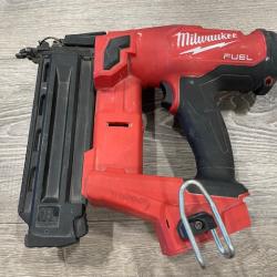AS-IS Milwaukee FUEL 18-Volt Lithium-Ion Brushless Cordless Gen II 18-Gauge Brad Nailer (Tool-Only)
