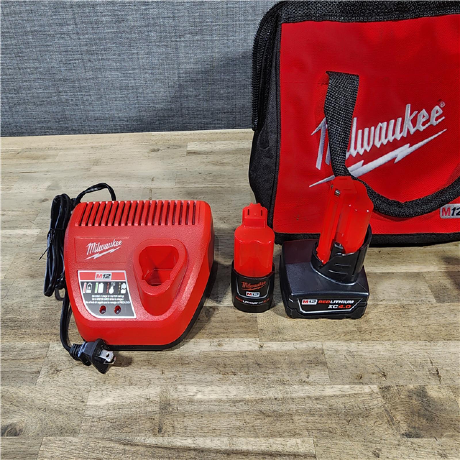 HOUSTON LOCATION - AS-IS Milwaukee 3497-22 12V Brushless Hammer Drill and Impact Driver Combo Kit