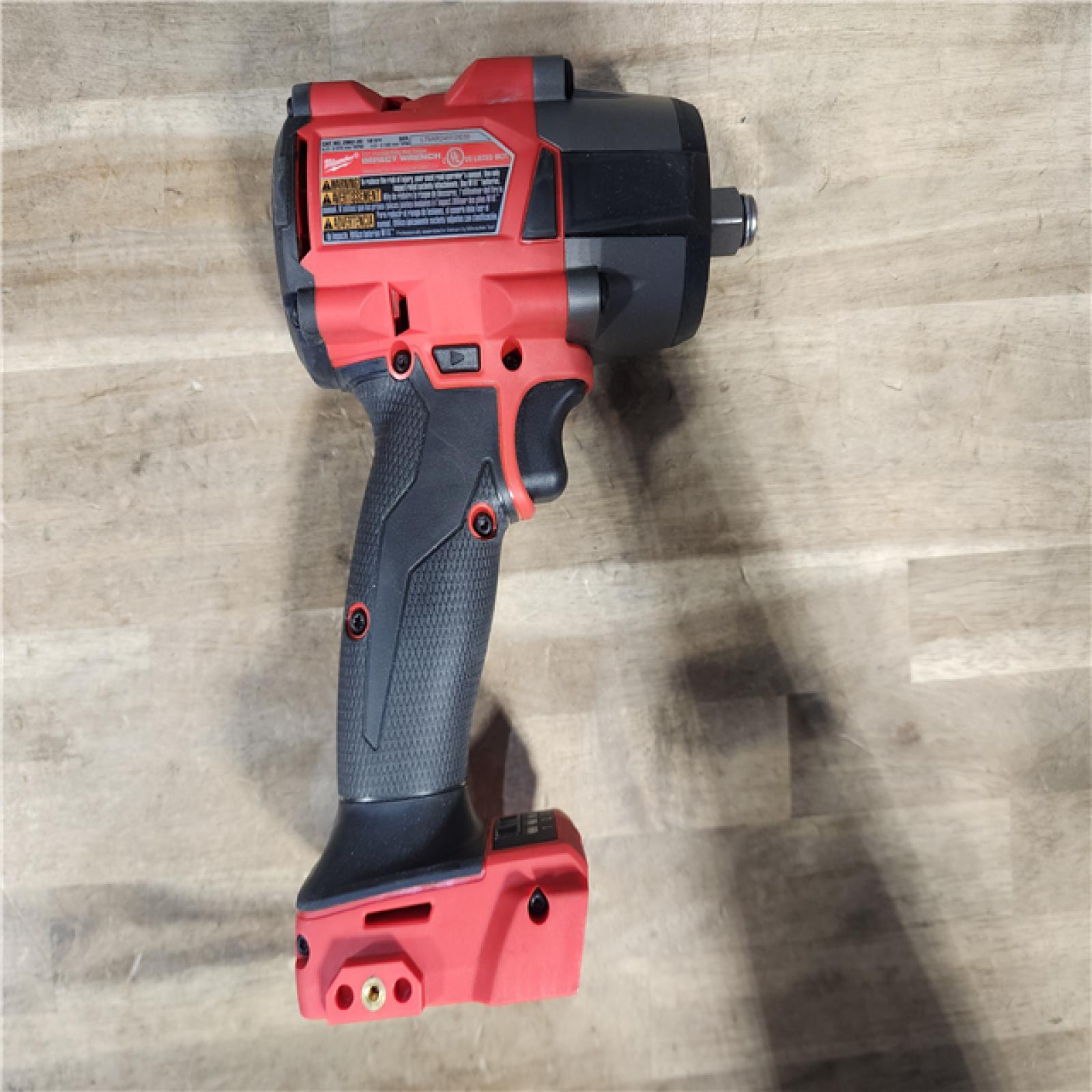 HOUSTON LOCATION - AS-IS Milwaukee M18 18V Fuel 1/2 Mid-Torque Impact Wrench Cordless Lithium-Ion Brushless with Friction Ring 2962-20 W/ BATTERY & CHARGER