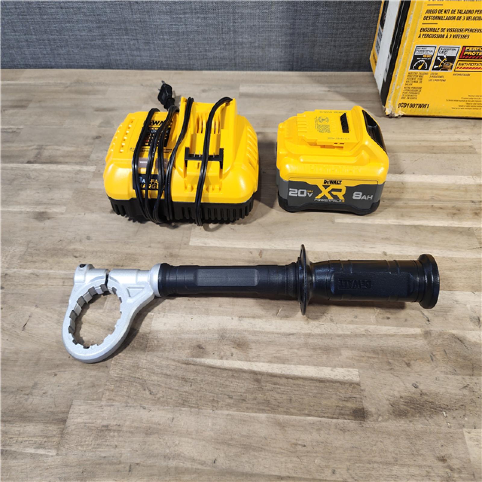 HOUSTON LOCATION - AS-IS DEWALT 20V XR Lithium-Ion Cordless Hammer Drill Kit with 8.0 Ah Battery, Charger