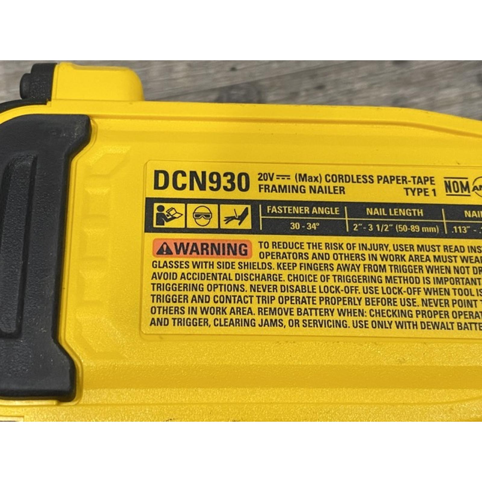 AS-IS DEWALT 20V 30 Degree Cordless Framing Nailer (Tool-Only)