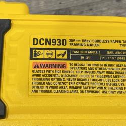AS-IS DEWALT 20V 30 Degree Cordless Framing Nailer (Tool-Only)