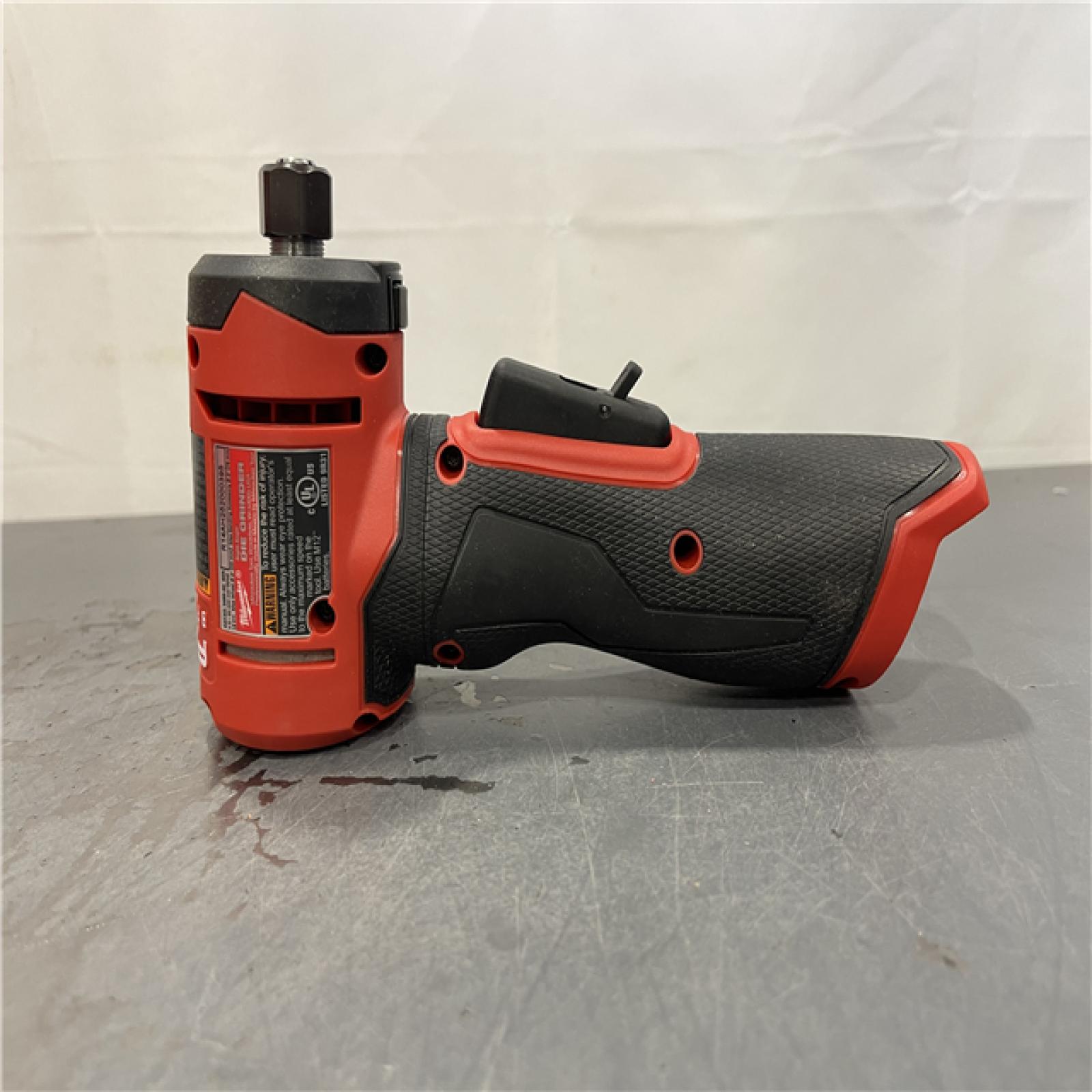 AS-IS - Milwaukee M12 FUEL 12V Lithium-Ion Brushless Cordless 1/4 in. Right Angle Die Grinder