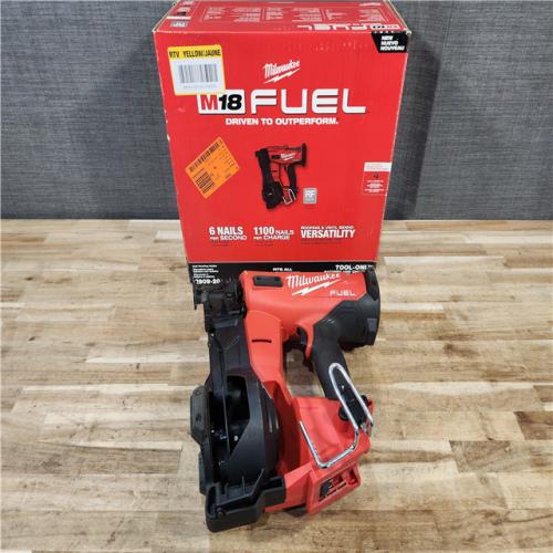 HOUSTON LOCATION - AS-IS Milwaukee FUEL 18-Volt Lithium-Ion Brushless Cordless Coil Roofing Nailer (Tool Only)