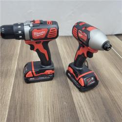 GOOD  Milwaukee 18V Cordless Brushed 2 Tool Drill/Driver and Impact Driver Kit