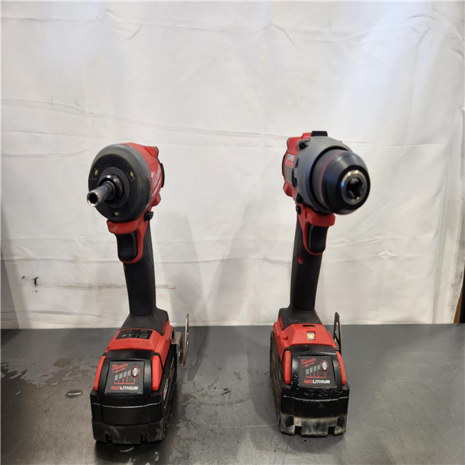 AS-IS- Milwaukee FUEL 18V Lithium-Ion Brushless Cordless Hammer Drill and Impact Driver Combo Kit