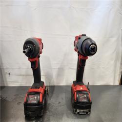 AS-IS- Milwaukee FUEL 18V Lithium-Ion Brushless Cordless Hammer Drill and Impact Driver Combo Kit