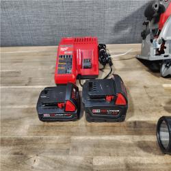 HOUSTON LOCATION - AS-IS MILWAUKEE 4 TOOL COMBO KIT W/ (2) BATTERY & CHARGER