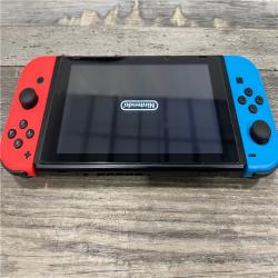 AS-IS Nintendo Switch with Neon Blue and Neon Red Joy-Con