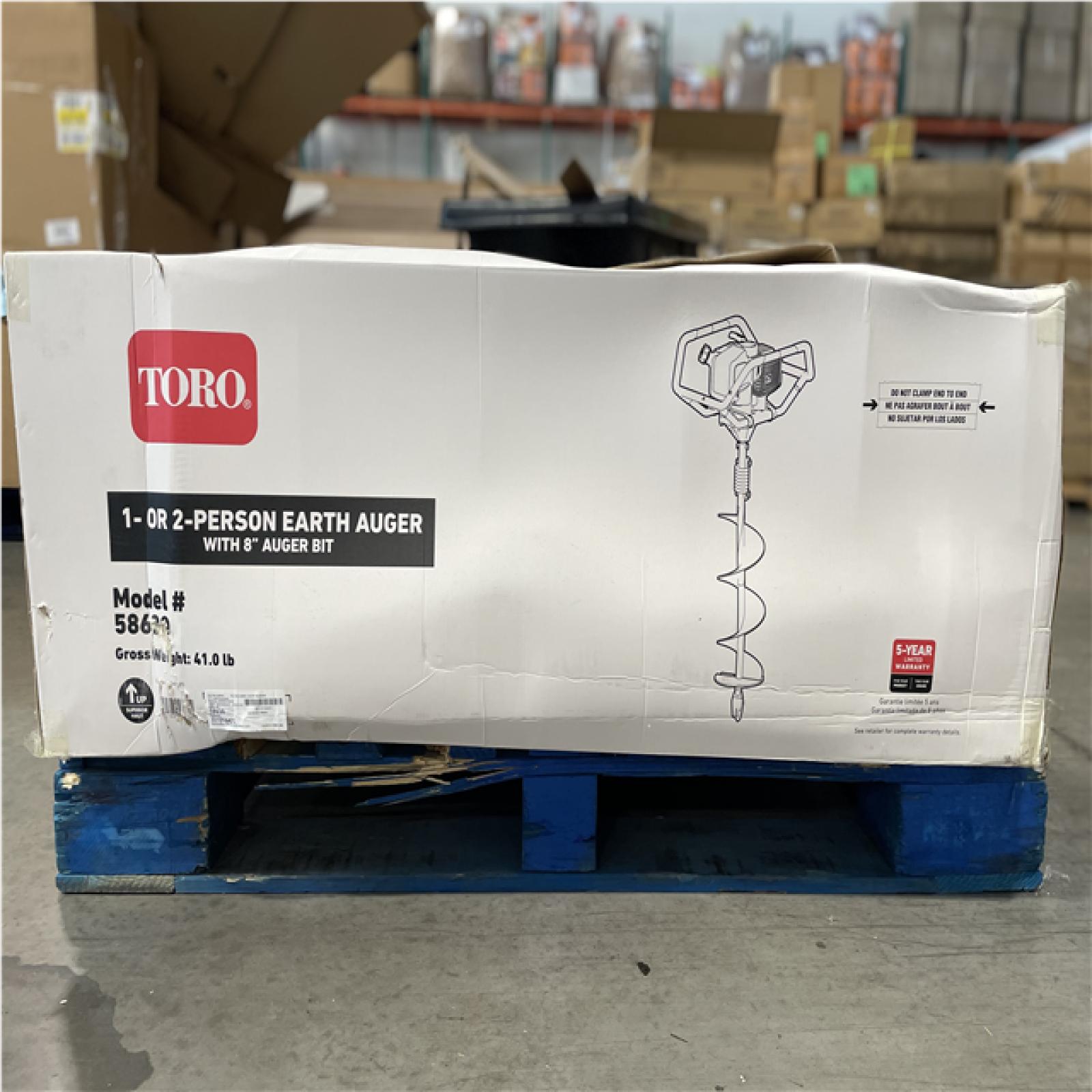 DALLAS LOCATION- AS-IS TORO 52 cc 2-Cycle Earth Auger Powerhead with 8 in. Auger (2 UNITS)