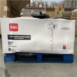 DALLAS LOCATION- AS-IS TORO 52 cc 2-Cycle Earth Auger Powerhead with 8 in. Auger (2 UNITS)