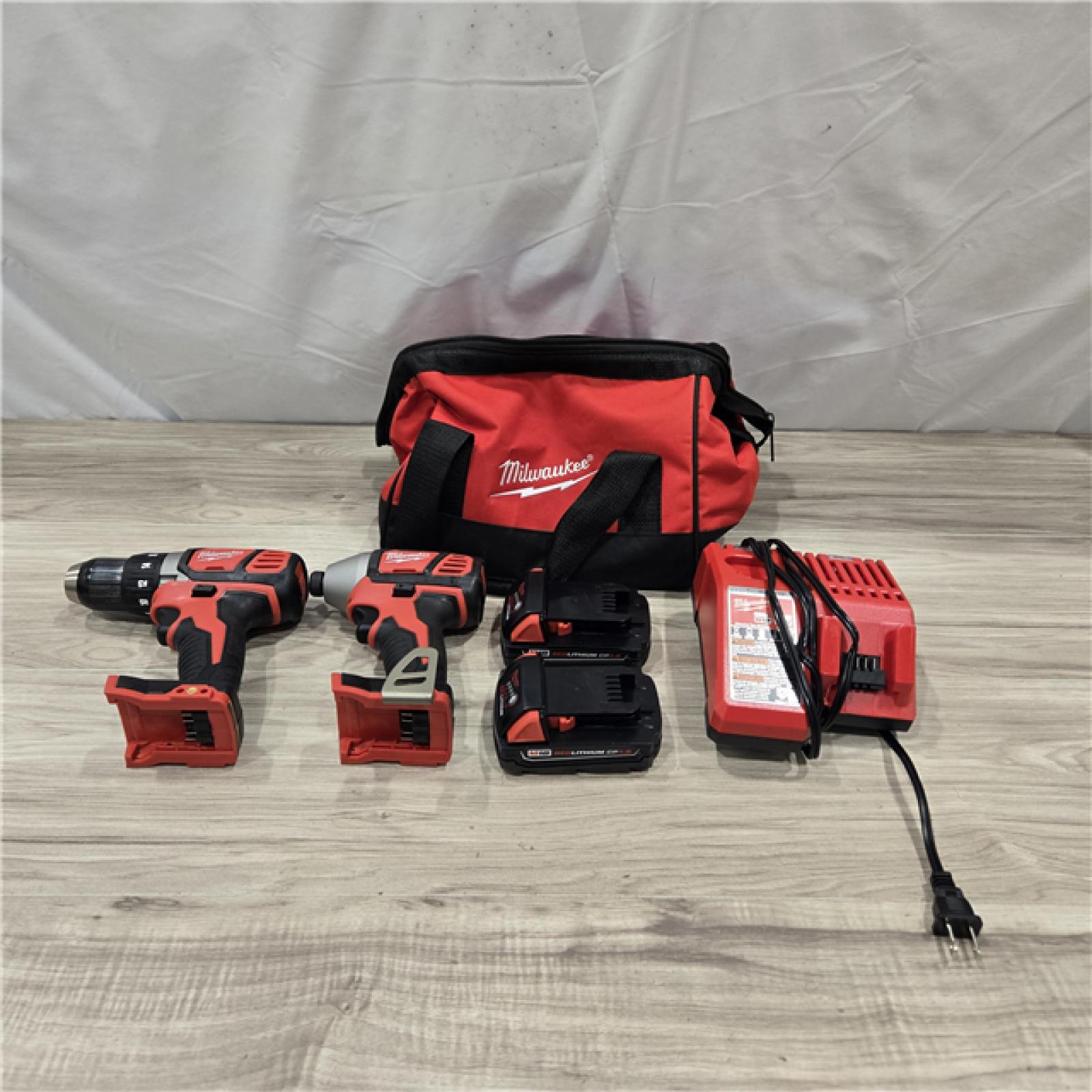 AS-IS Milwaukee 18V Cordless 2-Tool Drill/Driver and Impact Driver Kit