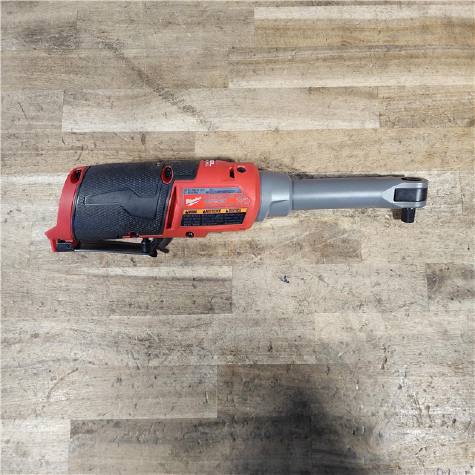 HOUSTON LOCATION - AS-IS Milwaukee  FUEL 12V Lithium-Ion Brushless Cordless 3/8 in. Extended Reach High Speed Ratchet (Tool Only)