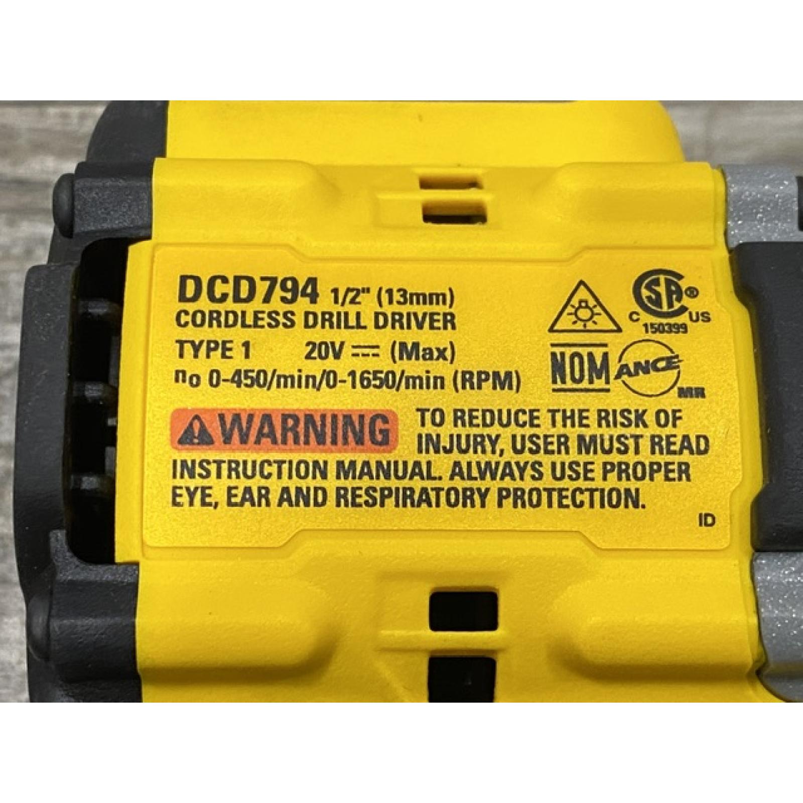 AS-IS DEWALT Atomic 20V Lithium-Ion Cordless Compact 1/2 in. Drill/Driver Kit