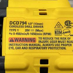 AS-IS DEWALT Atomic 20V Lithium-Ion Cordless Compact 1/2 in. Drill/Driver Kit