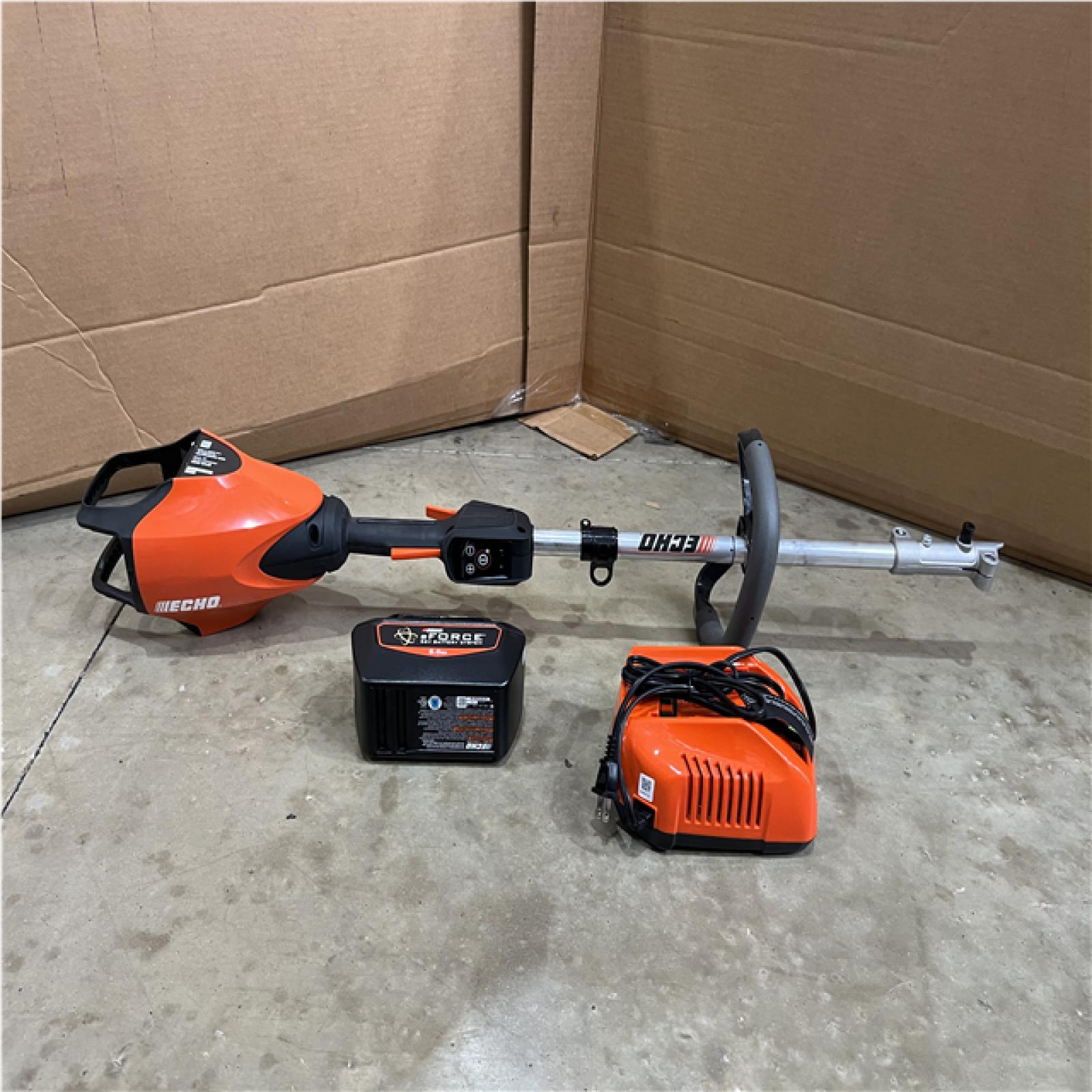 Houston Location AS-IS ECHO PRO ATTACHMENT SERIES POWER HEAD and eFORCE Battery and Rapid Charger