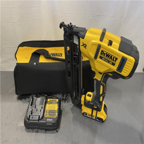 AS-IS - DeWalt 20V MAX XR 16-Gauge Electric Cordless Angled Finishing Nailer Kit