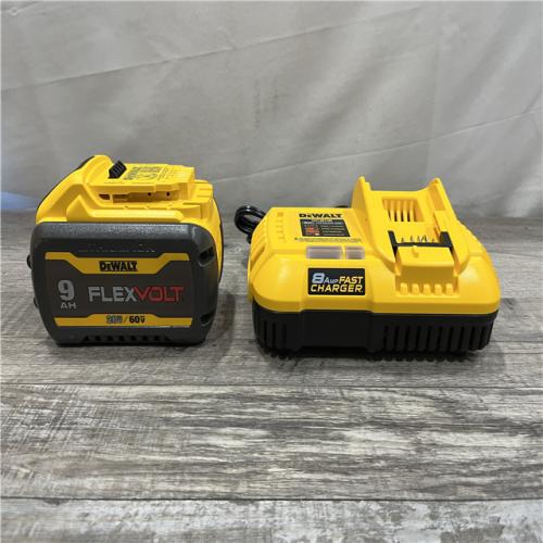 AS-IS DEWALT 20V/60V MAX FLEXVOLT Lithium-Ion 9.0Ah Battery and Charger Starter Kit