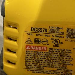 AS-IS DEWALT FLEXVOLT 60V MAX Cordless Brushless 7-1/4 in. Circular Saw with Brake (Tool Only)