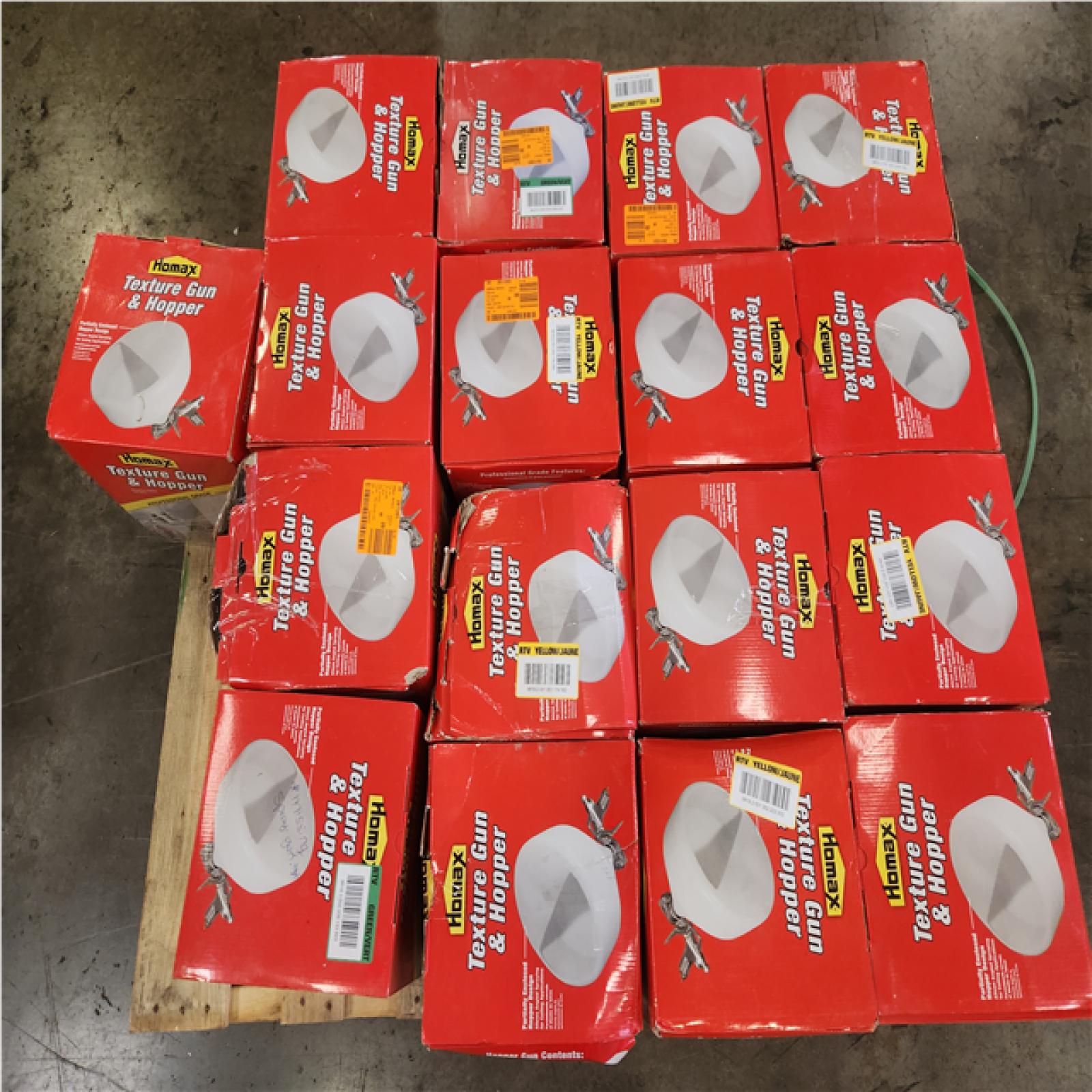 Phoenix Homax Pro Gun and Hopper for Spray Texture Repair Pallet of 12 (RV: $1,189)