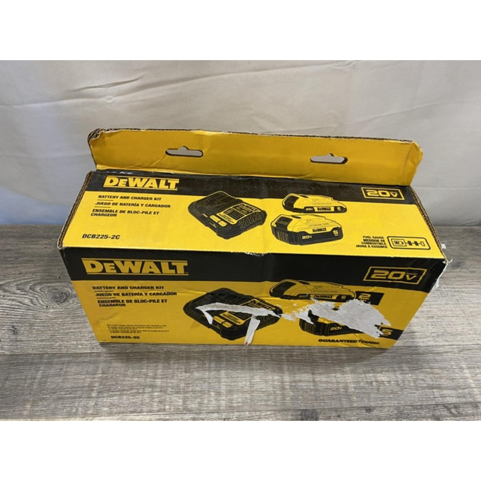 NEW - DEWALT 20V MAX Lithium-Ion Battery Kit with 5.0Ah and 2.0Ah Battery and Charger