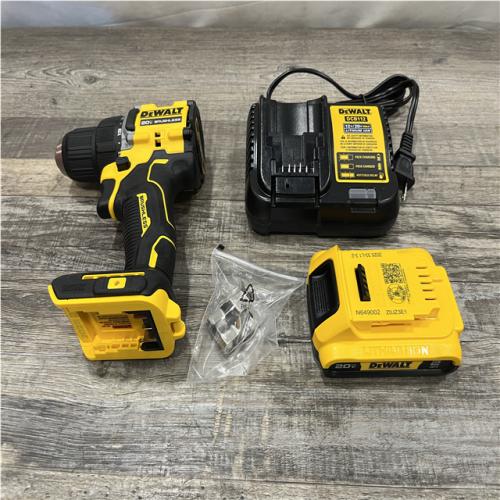 AS-IS DEWALT Atomic 20V Lithium-Ion Cordless Compact 1/2 in. Drill/Driver Kit