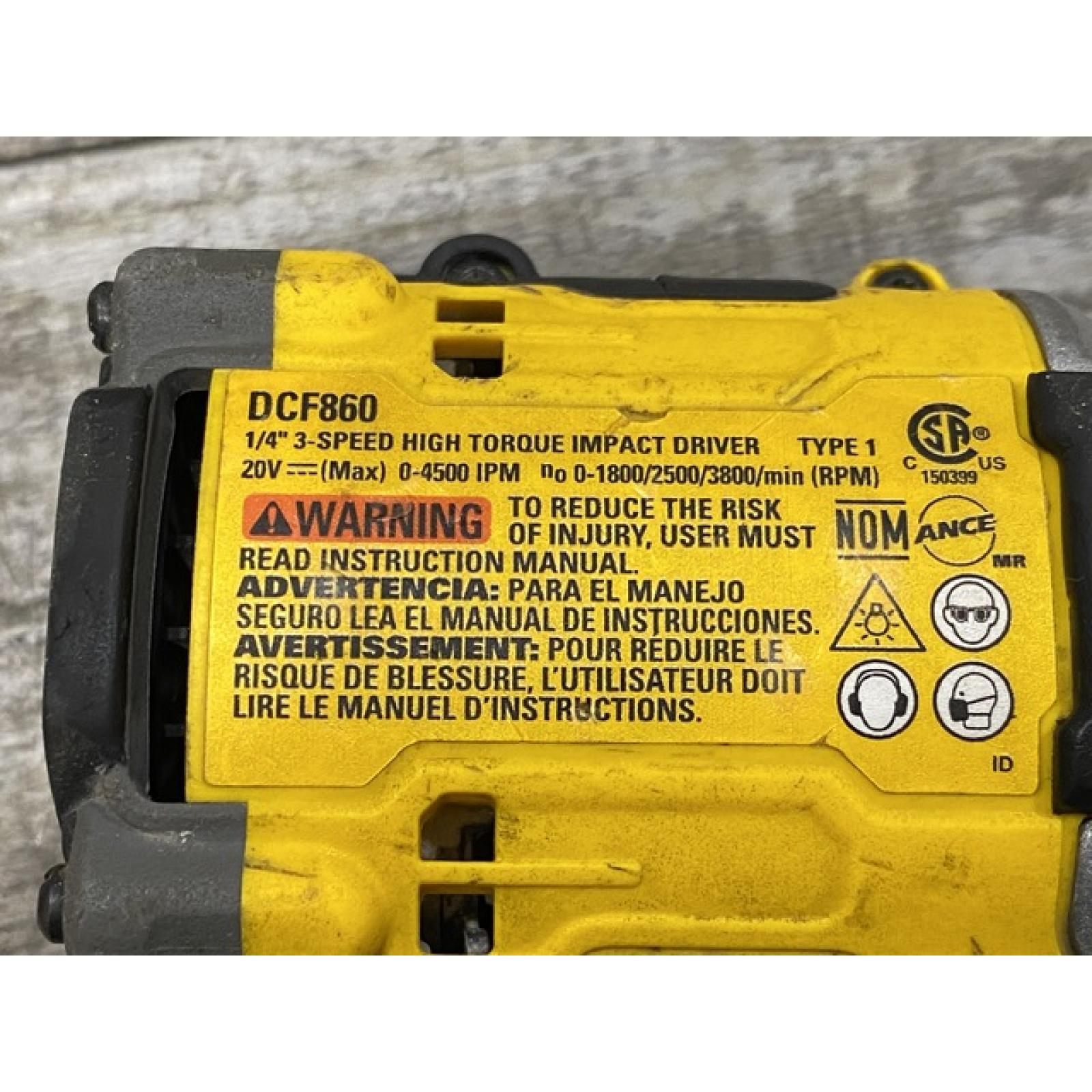 AS-IS DEWALT 20V MAX XR Cordless Impact Driver (Tool Only)