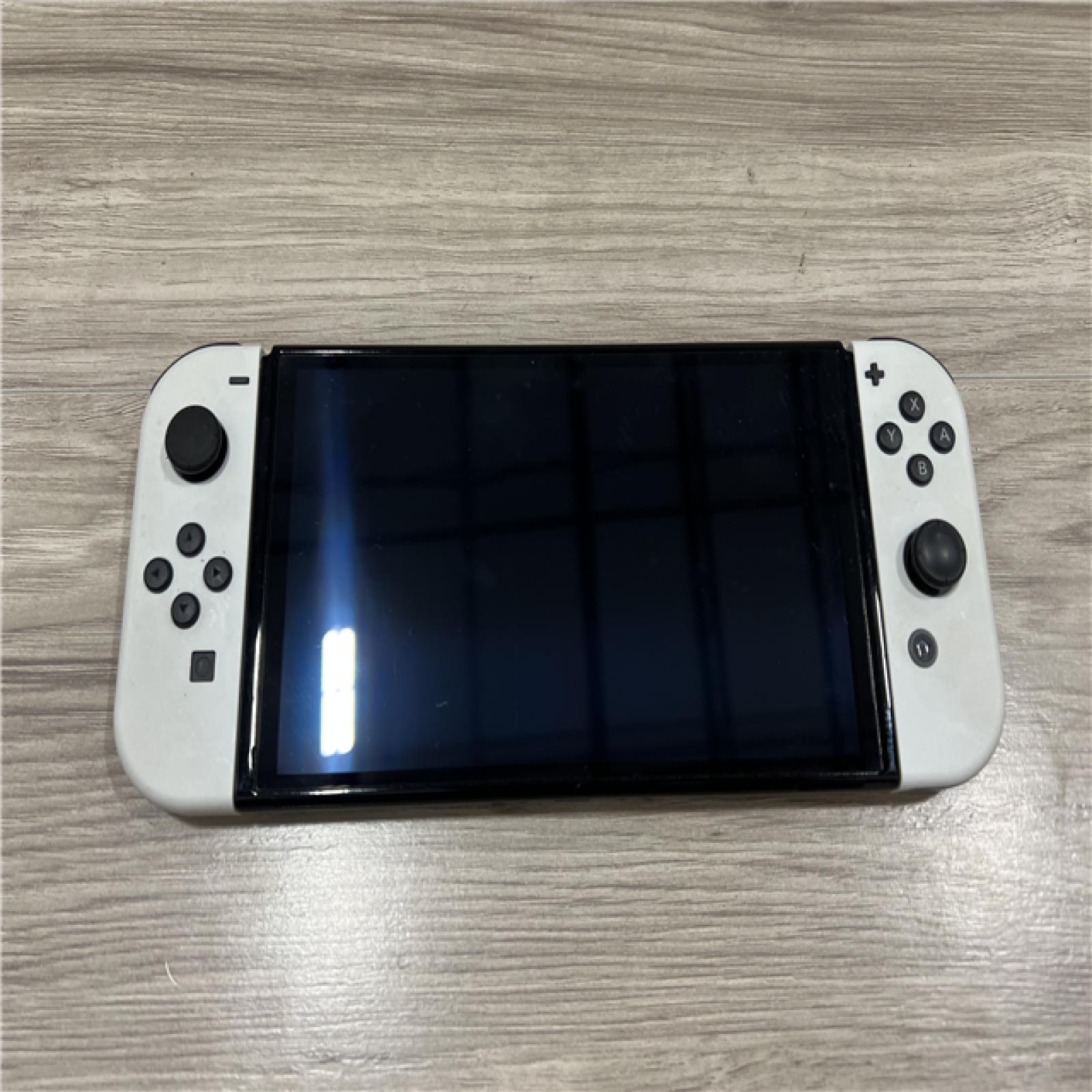 AS-IS Nintendo Switch OLED Model HEG-001 Handheld Console - 64GB - White