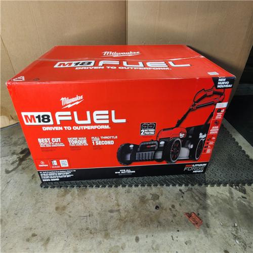 HOUSTON LOCATION - AS-IS (NEW) M18 FUEL Brushless Cordless 21 in. Walk Behind Dual Battery Self-Propelled Mower W/(2) 12.0Ah Battery and Rapid Charger