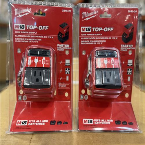 NEW! - Milwaukee M18 18-Volt Lithium-Ion 175-Watt Powered Compact Inverter for M18 Batteries (Tool-Only)(2 UNITS)