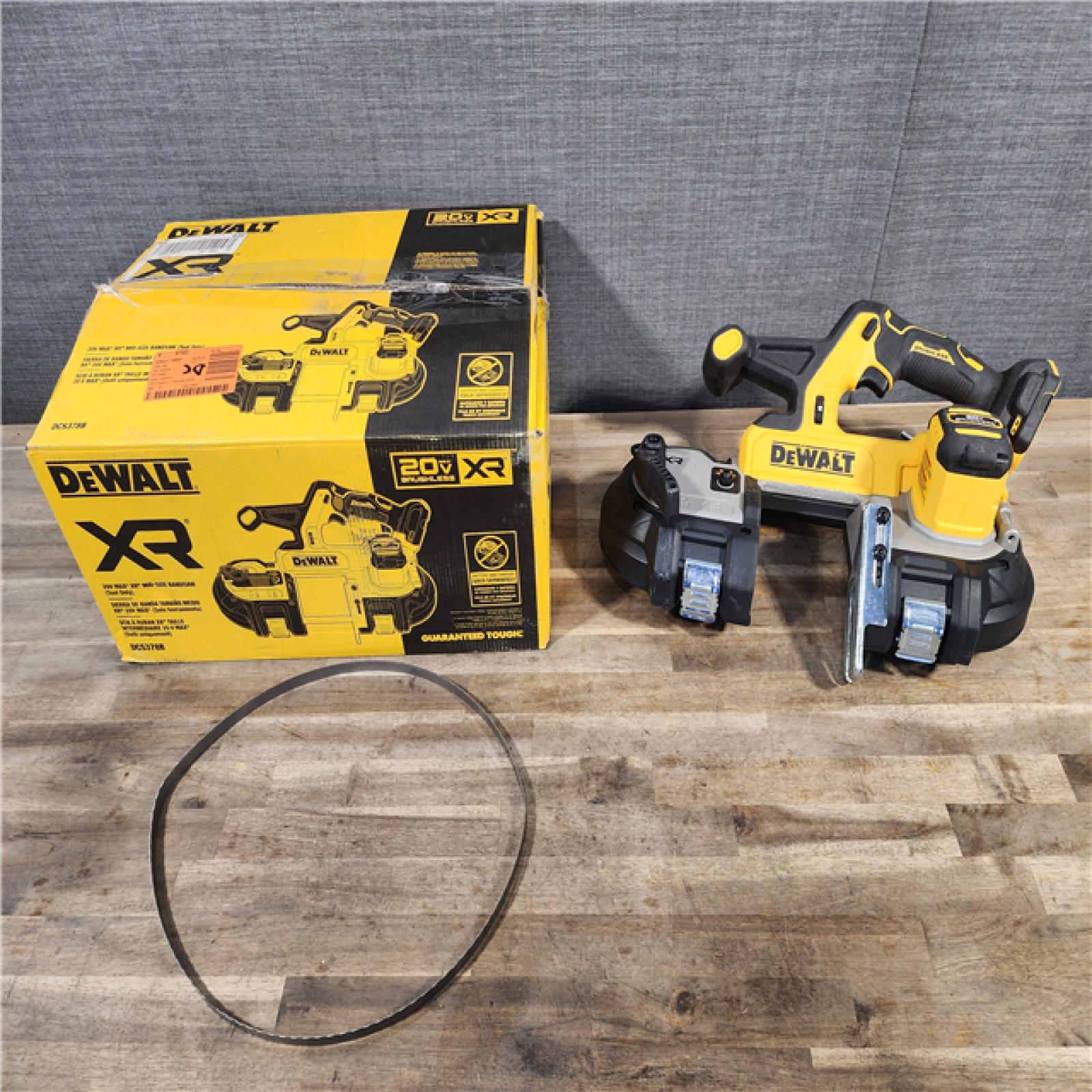 HOUSTON LOCATION - AS-IS DEWALT 20-Volt MAX 3-3/8 in. Cordless Brushless Bandsaw (Tool-Only)